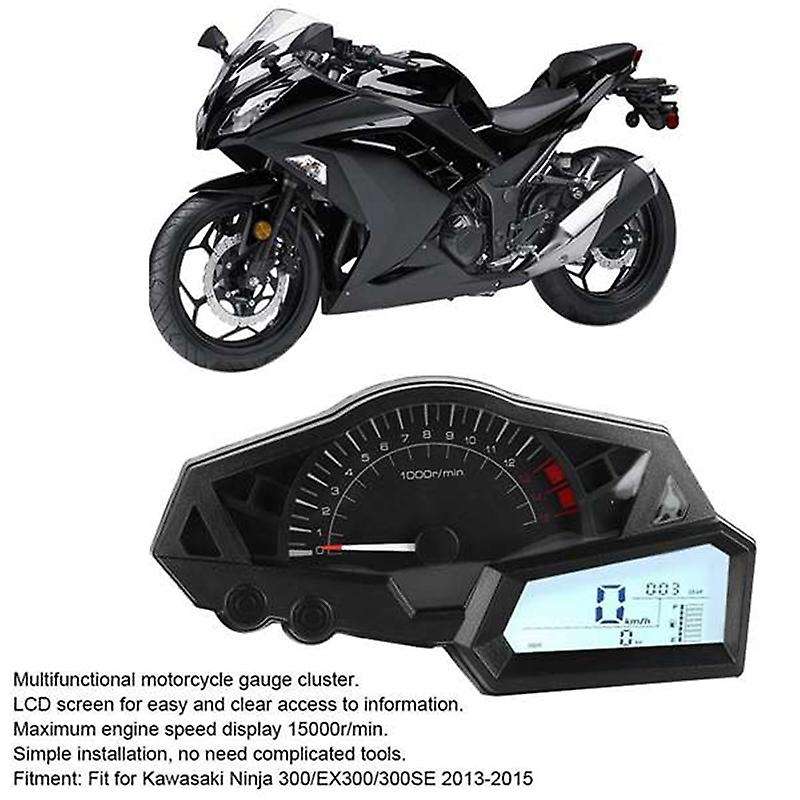 for Ninja 300 Ex300a 2013-2015 Motorcycle Gauges Cluster Speedometer Tachometer Instrument