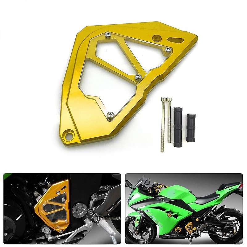 for Ninja250 Ninja300 Z250 Z300 2013-2017 Front Sprocket Chain Guard Cover Left Side Engine Cover Bl