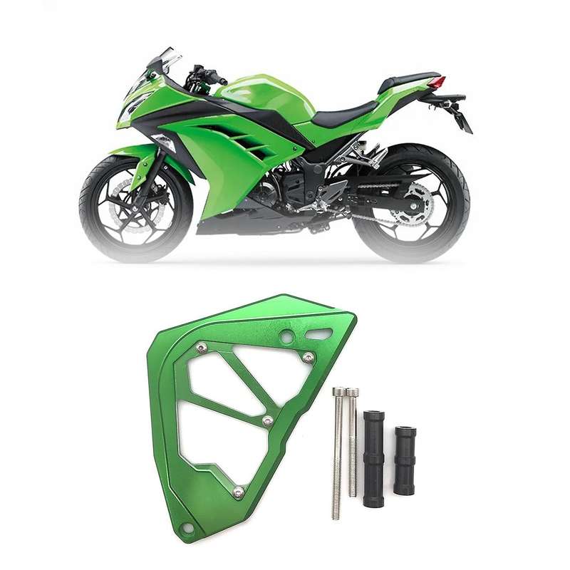 for Ninja250 Ninja300 Z250 Z300 2013-2017 Front Sprocket Chain Guard Cover Left Side Engine Cover Gr