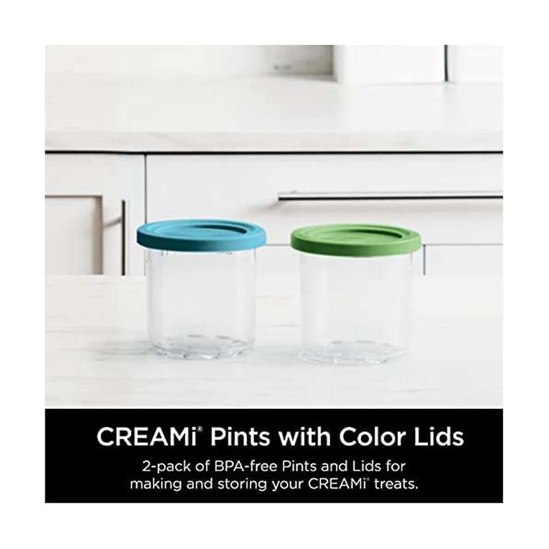 for Ninja Xskplid2cd 2pack Compatible with Nc299amz and Nc300s Series Cream Ice Cream Makers 1 Pint