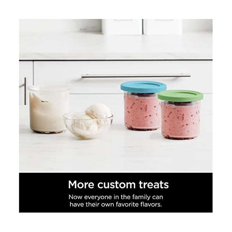 for Ninja Xskplid2cd 2pack Compatible with Nc299amz and Nc300s Series Cream Ice Cream Makers 1 Pint