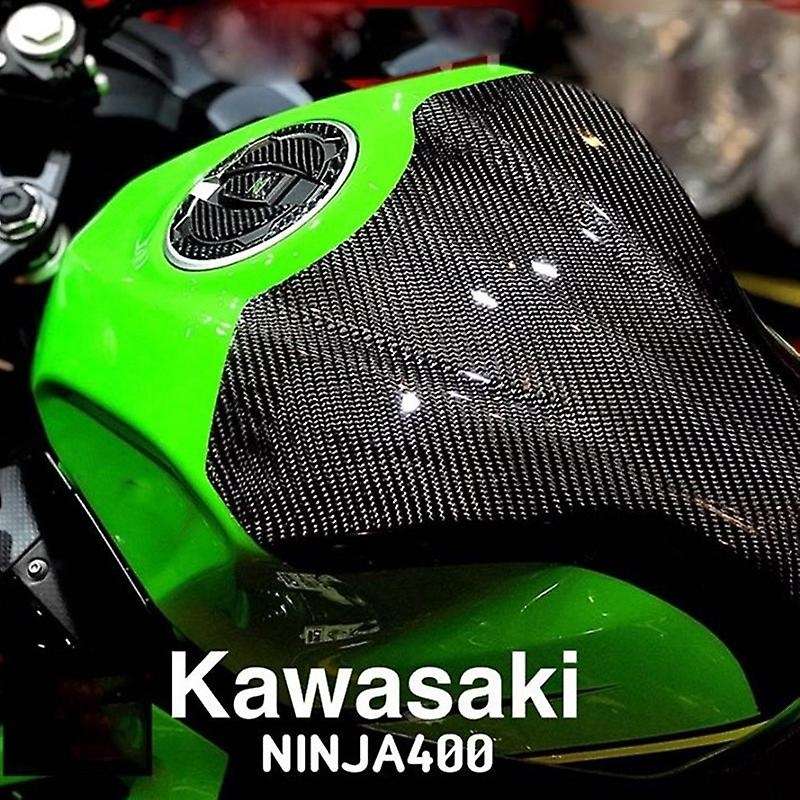 for NINJA400 2018 2019 Carbon Fiber Motorcycle Fuel Tank Cover Case Gas Fairing Cap Bodykit Accessor