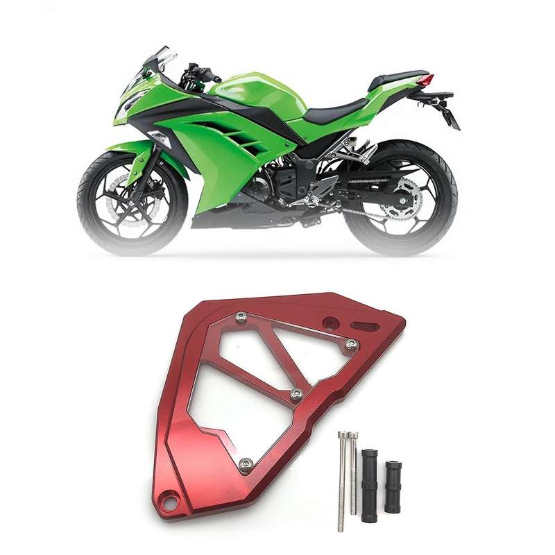 for Ninja250 Ninja300 Z250 Z300 2013-2017 Front Sprocket Chain Guard Cover Left Side Engine Cover Re
