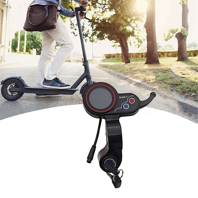 for Njax-t Throttle Lcd Display Meter with Key Switch Lock Speed Adjustable Accelerator 6 Pin Elect