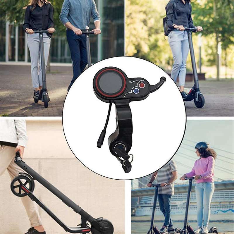 for Njax-t Throttle Lcd Display Meter with Key Switch Lock Speed Adjustable Accelerator 6 Pin Elect