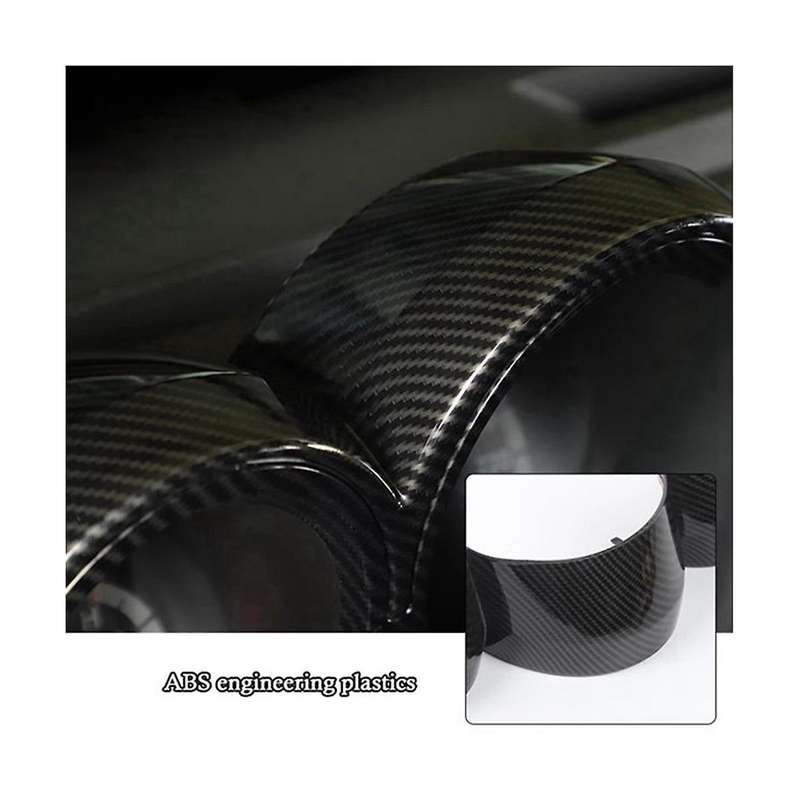 for Nitro 2007-2012 Carbon Fiber Interior Dashboard Meter Display Cover