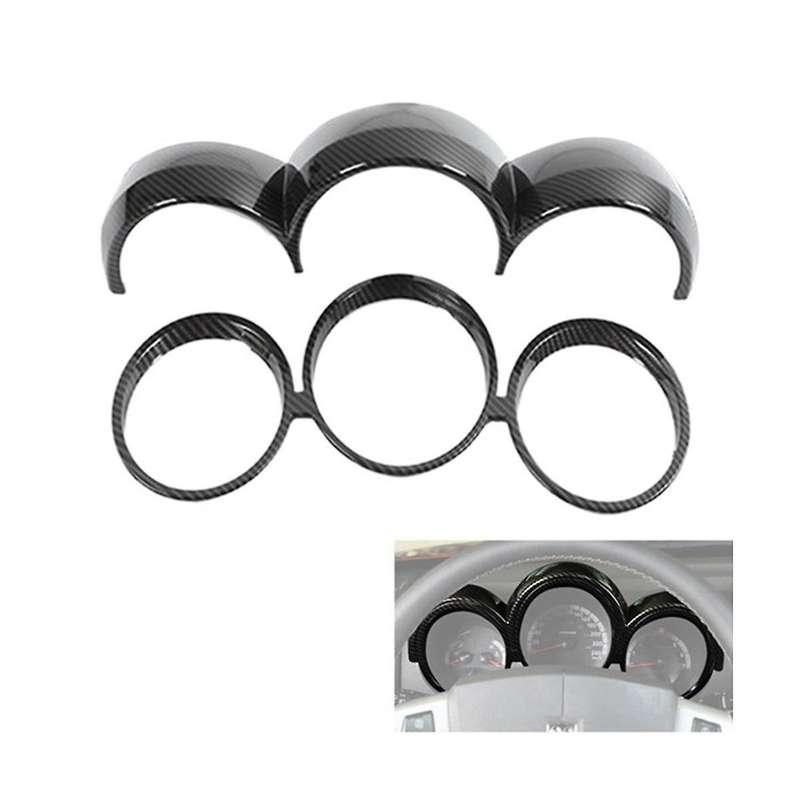 for Nitro 2007-2012 Carbon Fiber Interior Dashboard Meter Display Cover