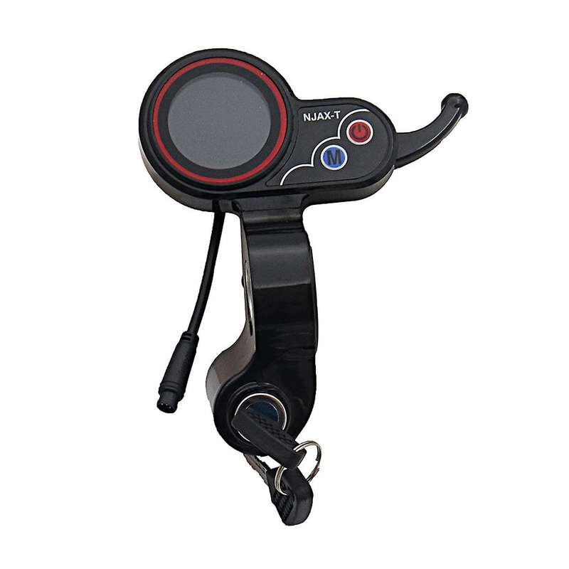 for Njax- Throttle Lcd Display Meter with Key Switch Lock Speed Adjustable Accelerator 6 Pin Electr