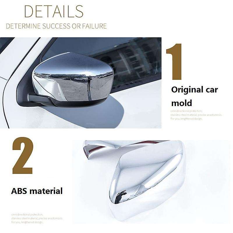 for NP300 2015-2020 Car Side Door Rearview Mirror Cover Trim Frame Decoration Stickers Accessories,