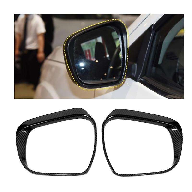 for NP300 2015-2020 Car Side Door Rearview Mirror Cover Trim Rain Eyebrows Frame Shield Accessories