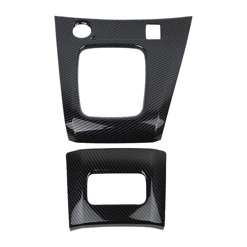 for NV200 Evalia Carbon Fiber ABS Interior Gear Shift Box Panel Overlay Cover Trim Interior Dashboar