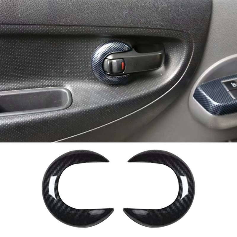 for NV200 2010-2018 Carbon Fiber ABS Car Door Interior Handle Bowl Protector Cover Trim Accessories
