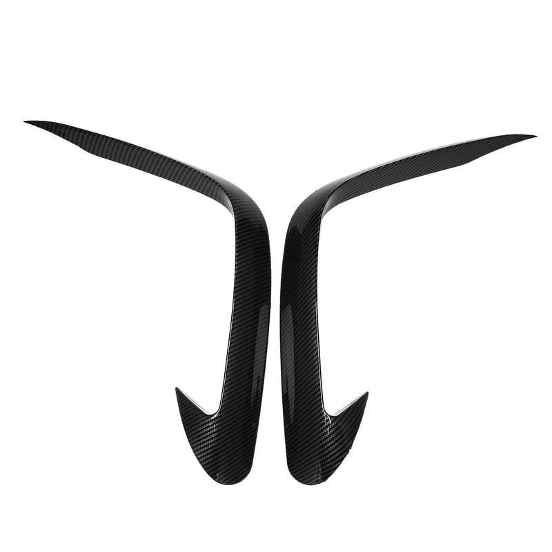 for Nx4 2020 2021 Front Fog Light Lamp Cover Trim Bumper Molding Garnish Eyebrow Eyelid Carbon Fibe