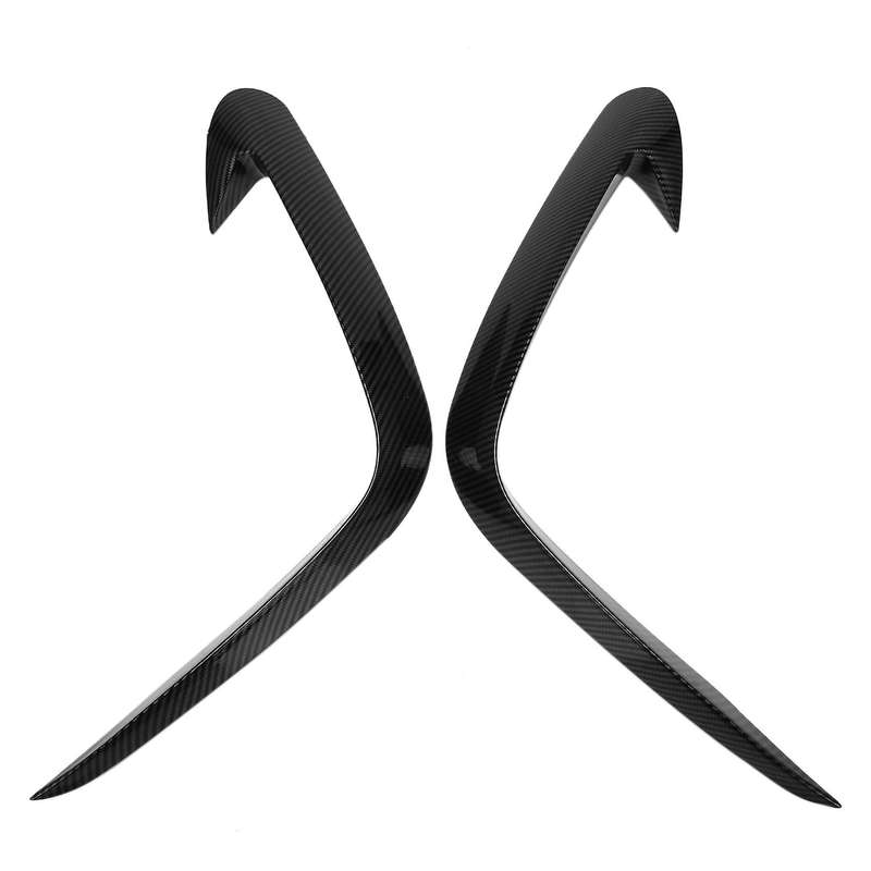 for Nx4 2020 2021 Front Fog Light Lamp Cover Trim Bumper Molding Garnish Eyebrow Eyelid Carbon Fibe