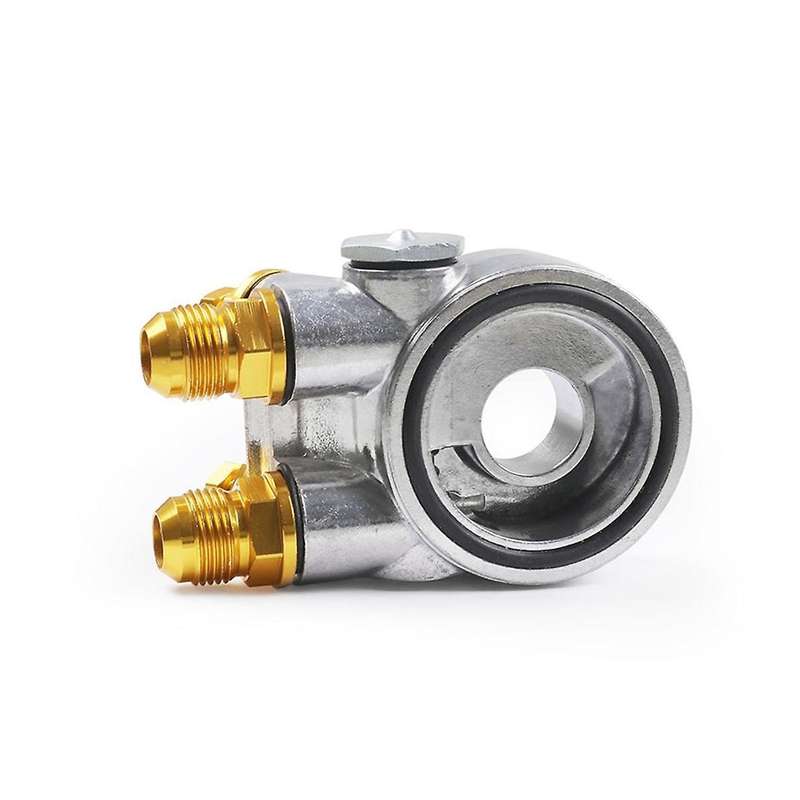 for Oil Filter Cooler Sandwich Threaded Plate Adapter Oil Adapter with Connector M20x1.5 and 3/4