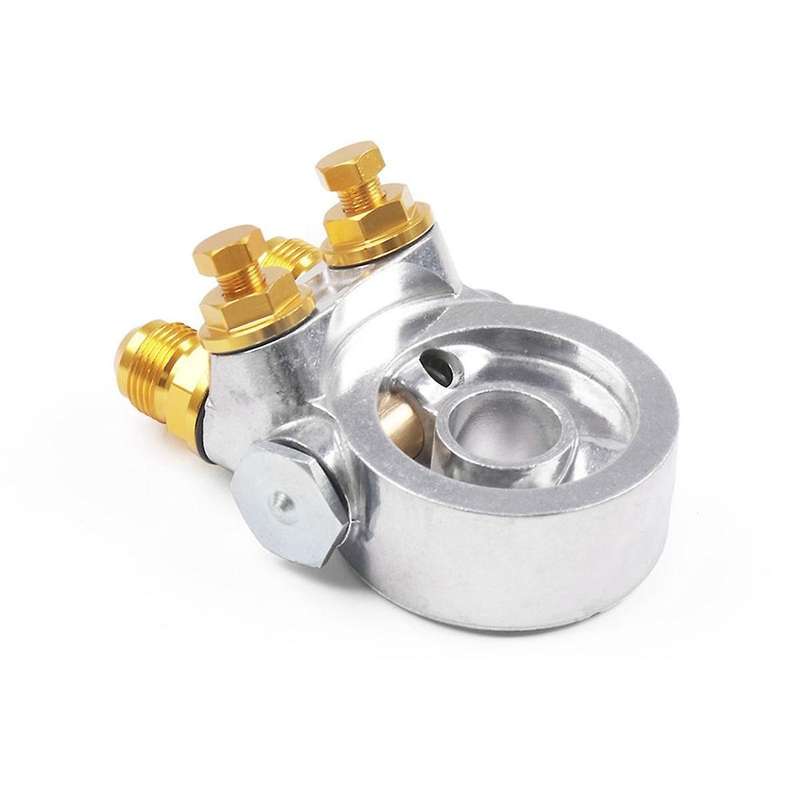 for Oil Filter Cooler Sandwich Threaded Plate Adapter Oil Adapter with Connector M20x1.5 and 3/4
