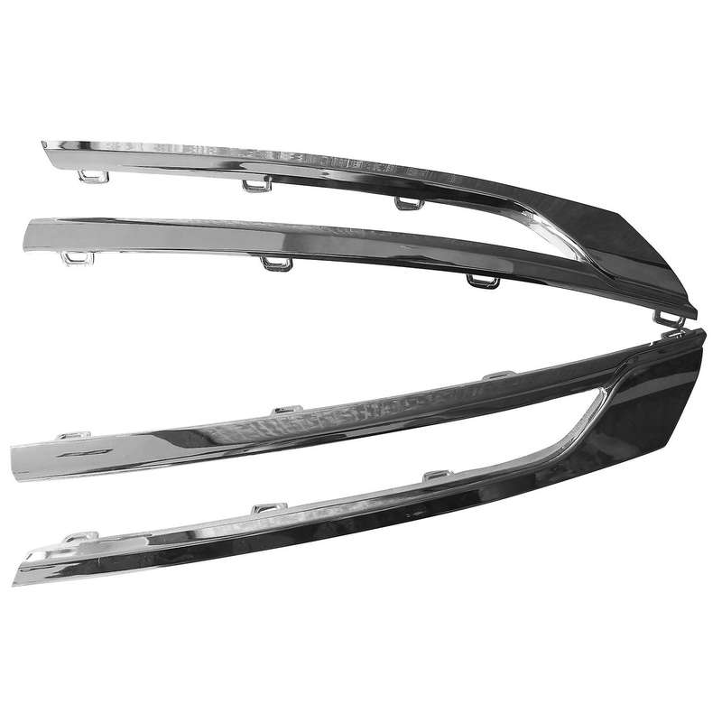 for Opel 2015-2020 Chrome Upper Front Center Grille Grill Moulding Strips Cover Trim Replacement