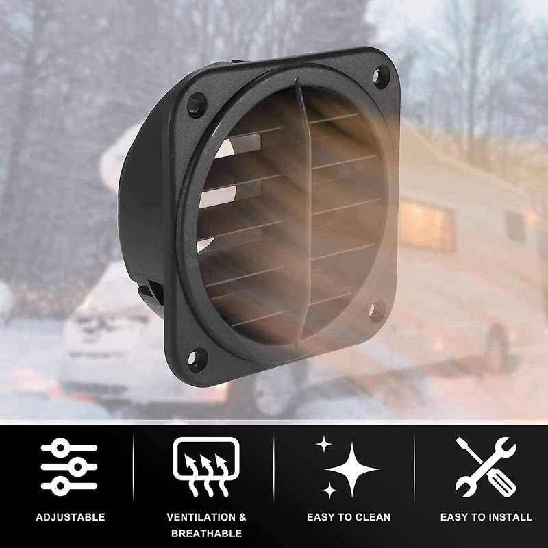 2pcs 60mm Car Heater Outlet Air Vent for Air-diesel Parking Heater