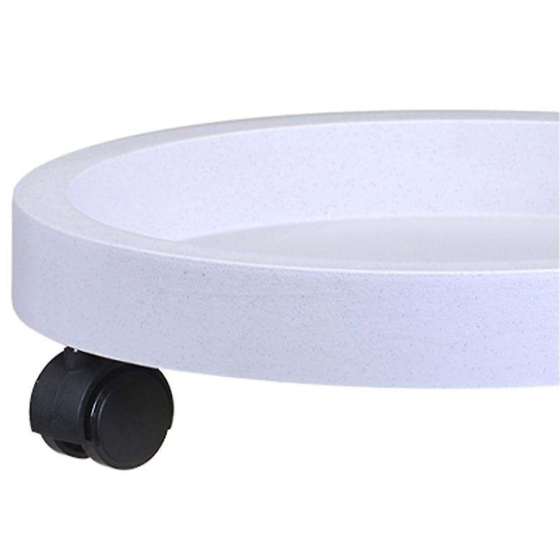 Removable Flower Pot Tray Universal Wheels Plastic Pot Rack-green