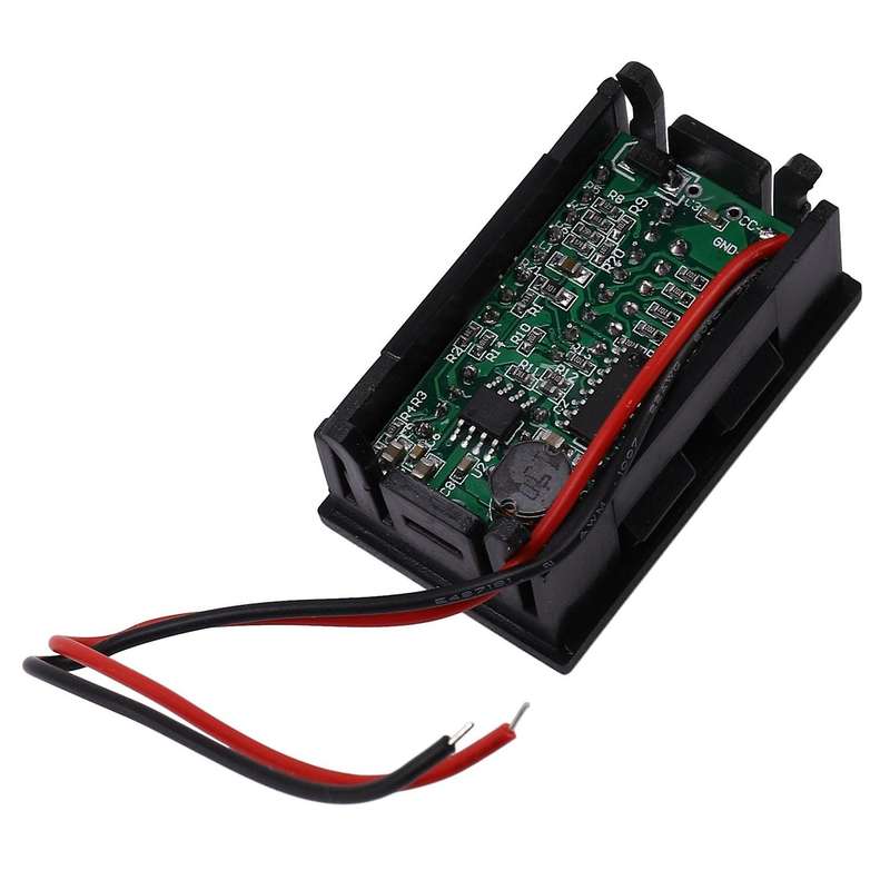2x Red Led Digital Display Voltmeter for Cars Output 12.6v Battery