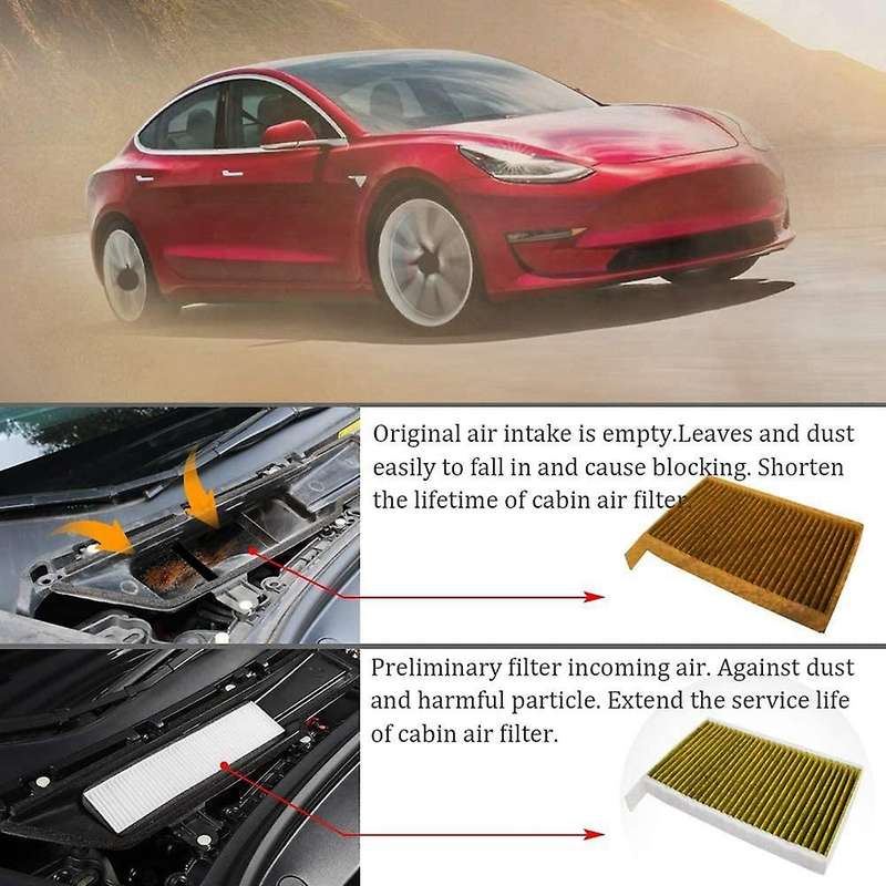 Car Air Conditioner Inlet-filter for Tesla Model 3