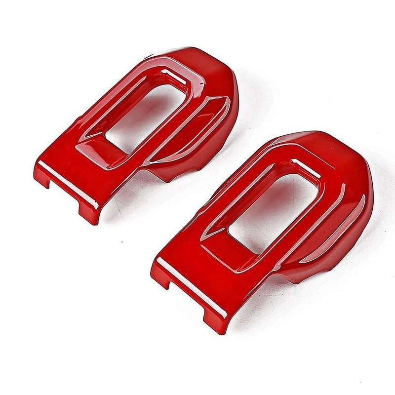 Hood Latch Lock Catch Brackets Cover for 2018-2022 Jeep Red