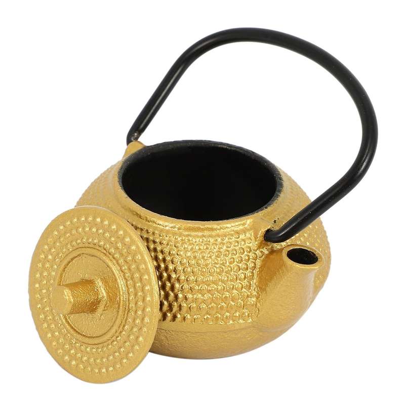 Mini Japanese Style Cast Iron Tea Kettle 50ml, Easy to Carry