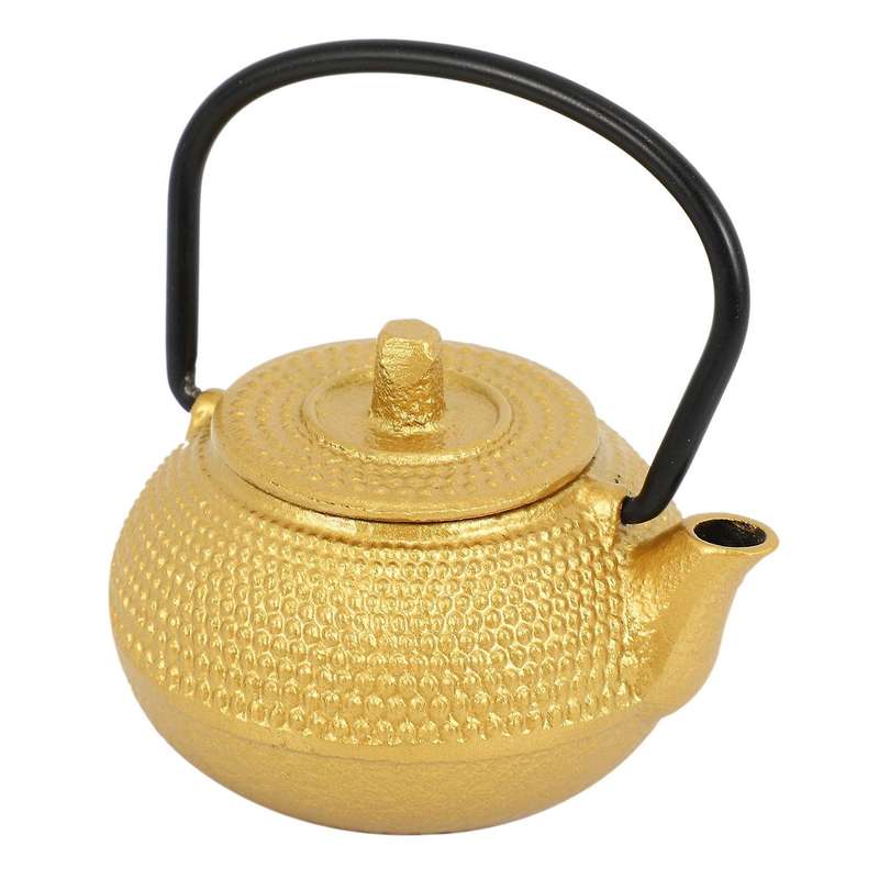 Mini Japanese Style Cast Iron Tea Kettle 50ml, Easy to Carry