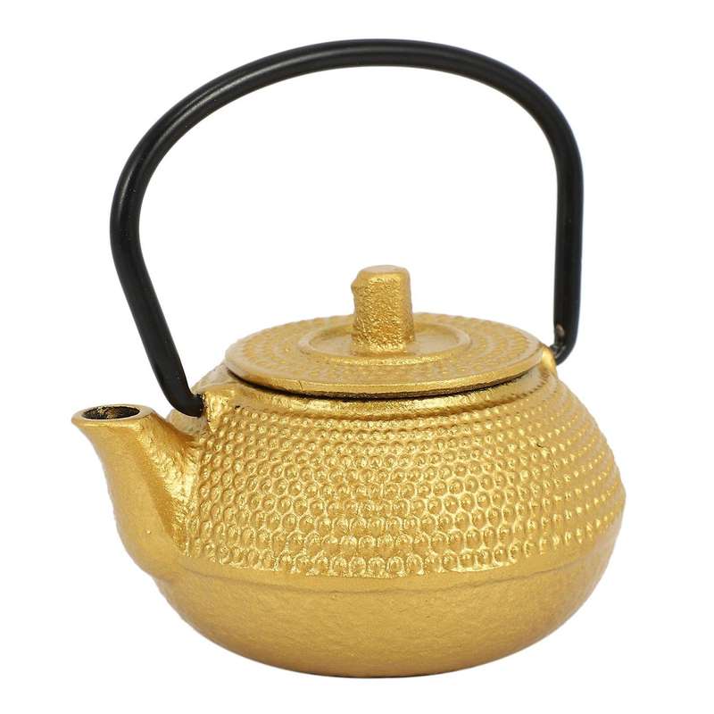 Mini Japanese Style Cast Iron Tea Kettle 50ml, Easy to Carry