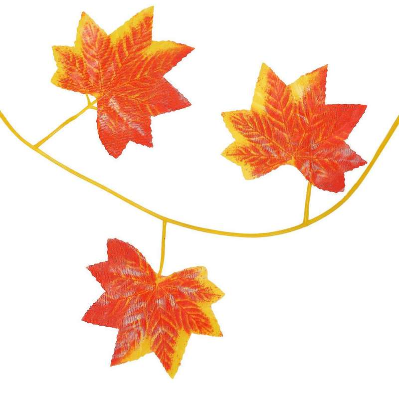 12pack/each 90 Inch, Artificial Ivy Red Maple Garland Fake Leaf