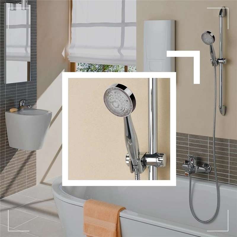 Shower Head Led Light Glowing 7 Color Changing Handheld Shower Decor
