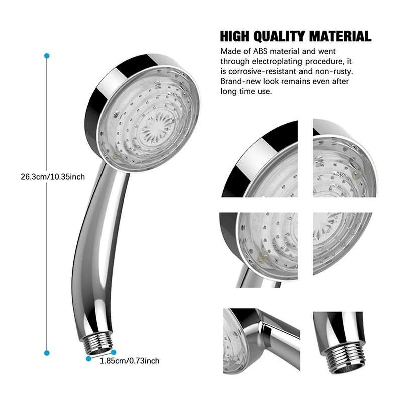 Shower Head Led Light Glowing 7 Color Changing Handheld Shower Decor