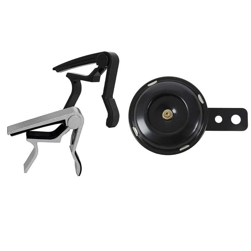 Coche Metal Negro 12v 105db Warn Ruidoso Trompeta De Cuerno
