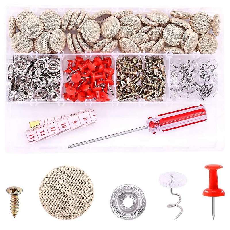 272pcs Car Roof Repair Rivet Kit Car Roof Buckle Retainer Beige
