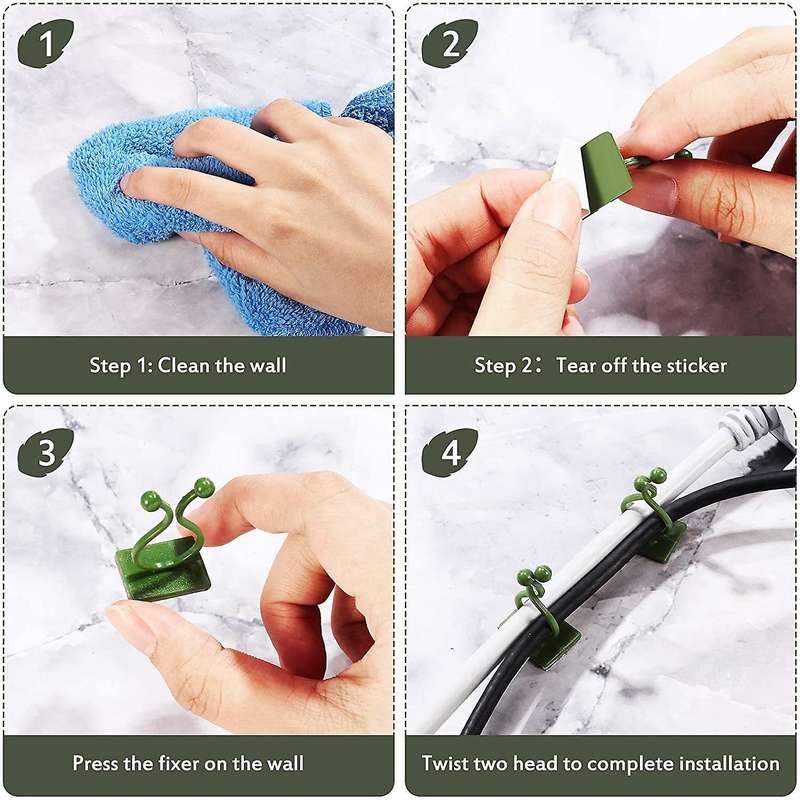 200 Pieces Plant Climbing Wall Fixture Clips, for Plant Fixation A