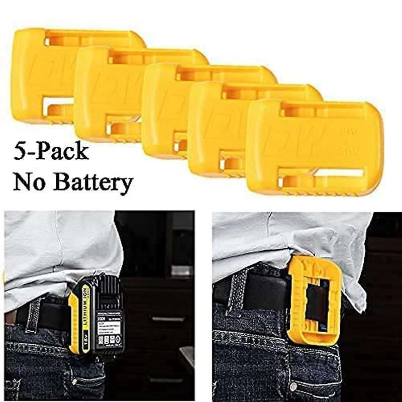 5 Packs Battery Holder Dock Mounts for Dewalt 20v 60v Battery