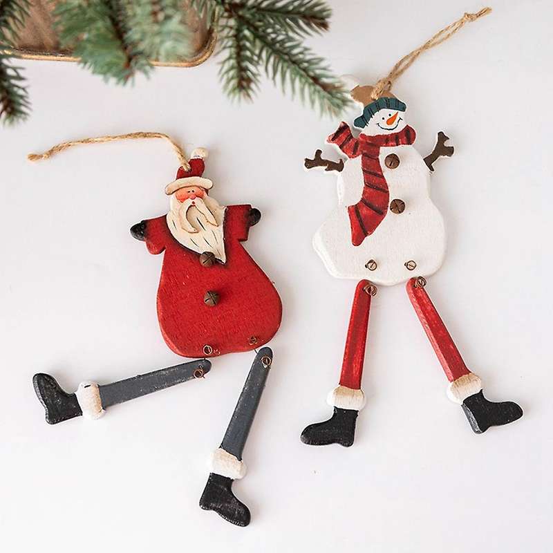 Snowman Pendant Christmas Tree Santa Claus Drop Kids Toys Xmas