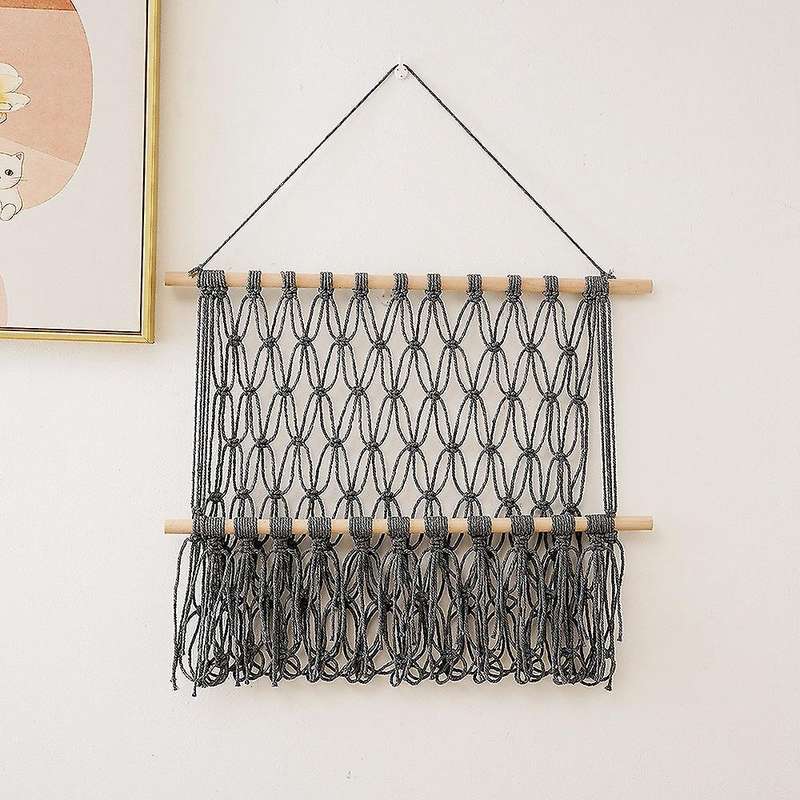 Macrame Magazine Storage Organizer Wall Hanging Decor B