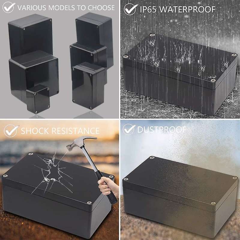 Waterproof Diy House Meter Box Project Box Enclosure Box,100x100x75mm