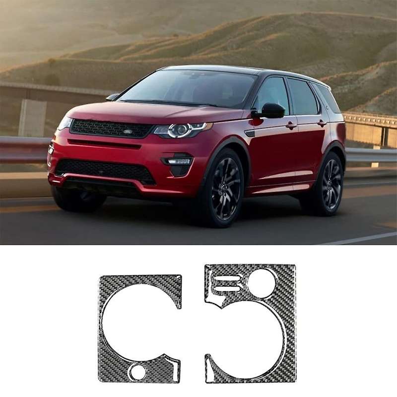 Water Cup Frame Trim Carbon Fiber for Land Rover Discovery 2015-2019