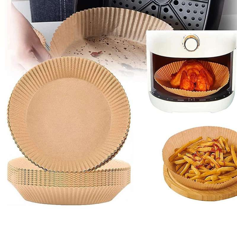 100pcs Air Fryer Disposable Paper, Non-stick for Air Fryer Baking