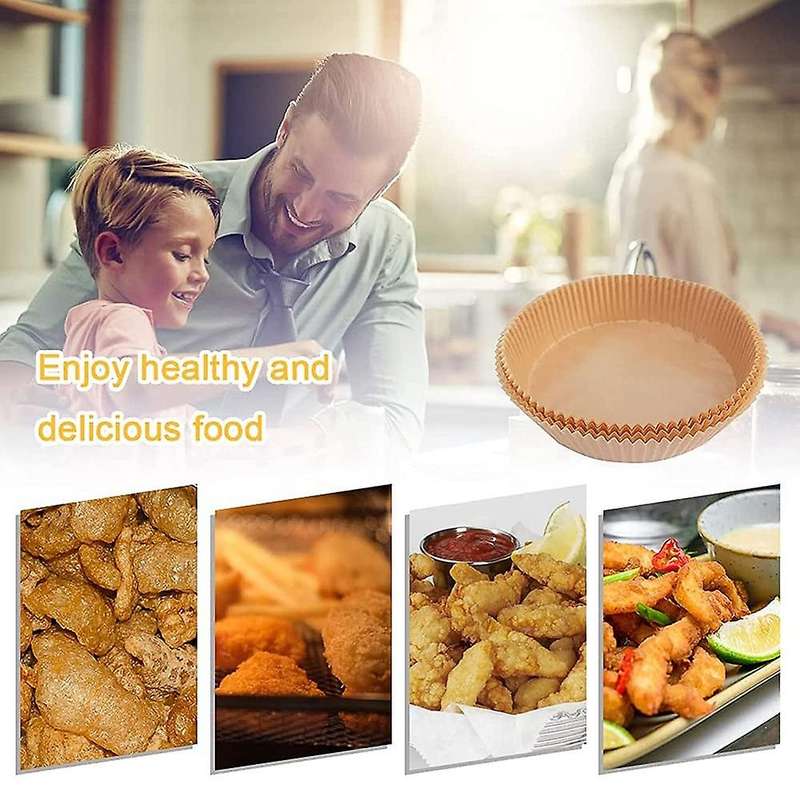 100pcs Air Fryer Disposable Paper, Non-stick for Air Fryer Baking