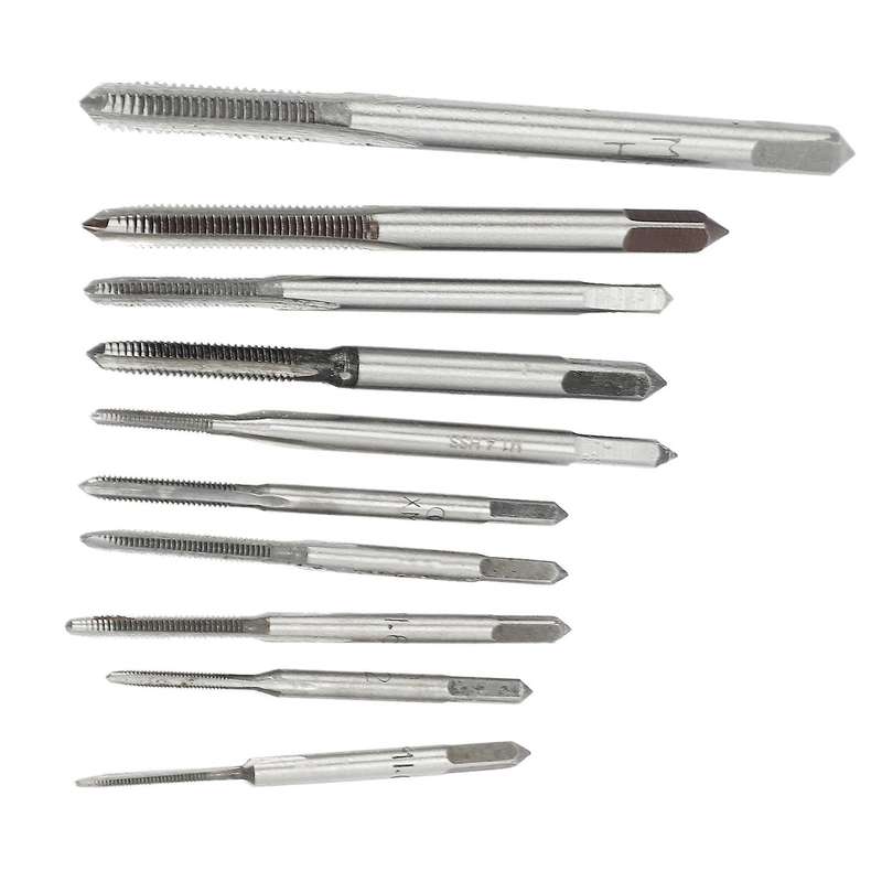 10pcs Hss M1 M1.2 M1.4 M1.6 M1.7 M1.8 M2 M2.5 M3 M3.5 Mini Tap Drill