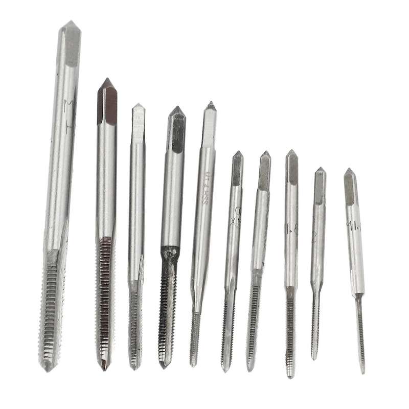 10pcs Hss M1 M1.2 M1.4 M1.6 M1.7 M1.8 M2 M2.5 M3 M3.5 Mini Tap Drill