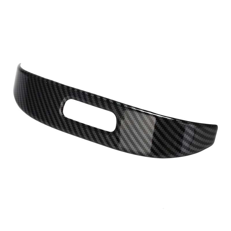 Center Console Armrest Box Buttons Frame Decoration Carbon Fiber