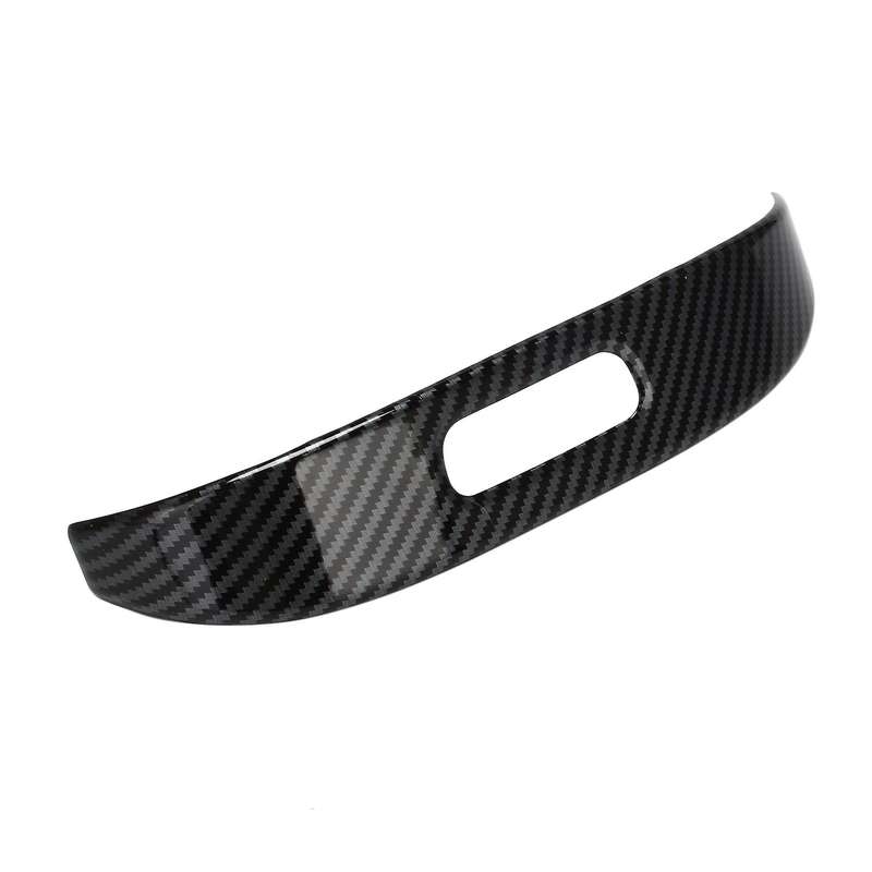 Center Console Armrest Box Buttons Frame Decoration Carbon Fiber