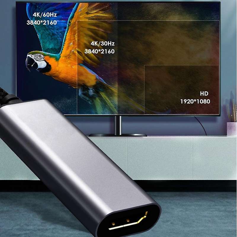 Type C to Hdmi-compatible Female 4k 60hz Converter