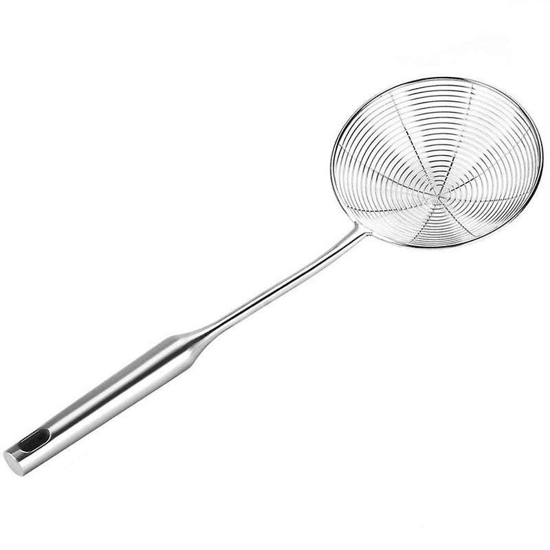 Spider Strainer Stainless Steel Metal Frying Basket with Long Handle