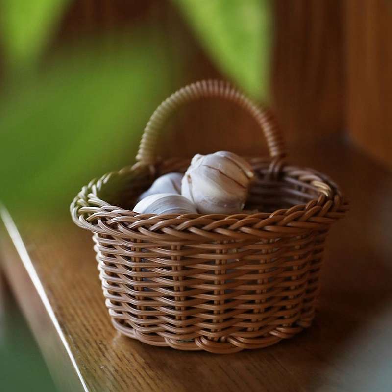 Hanging Woven Rattan Baskets for Planters Garden Decoration Storage