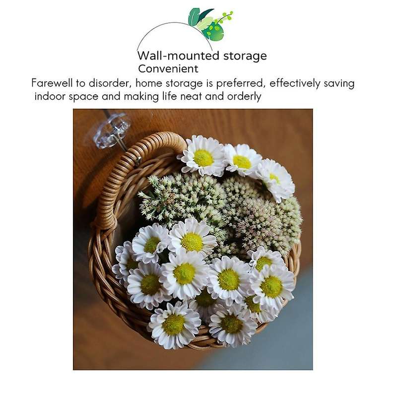 Hanging Woven Rattan Baskets for Planters Garden Decoration Storage